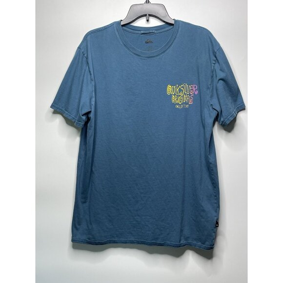 Quiksilver Other - Quiksilver Originals Collection Mens Blue Green Multicolor Graphic Tee Size L